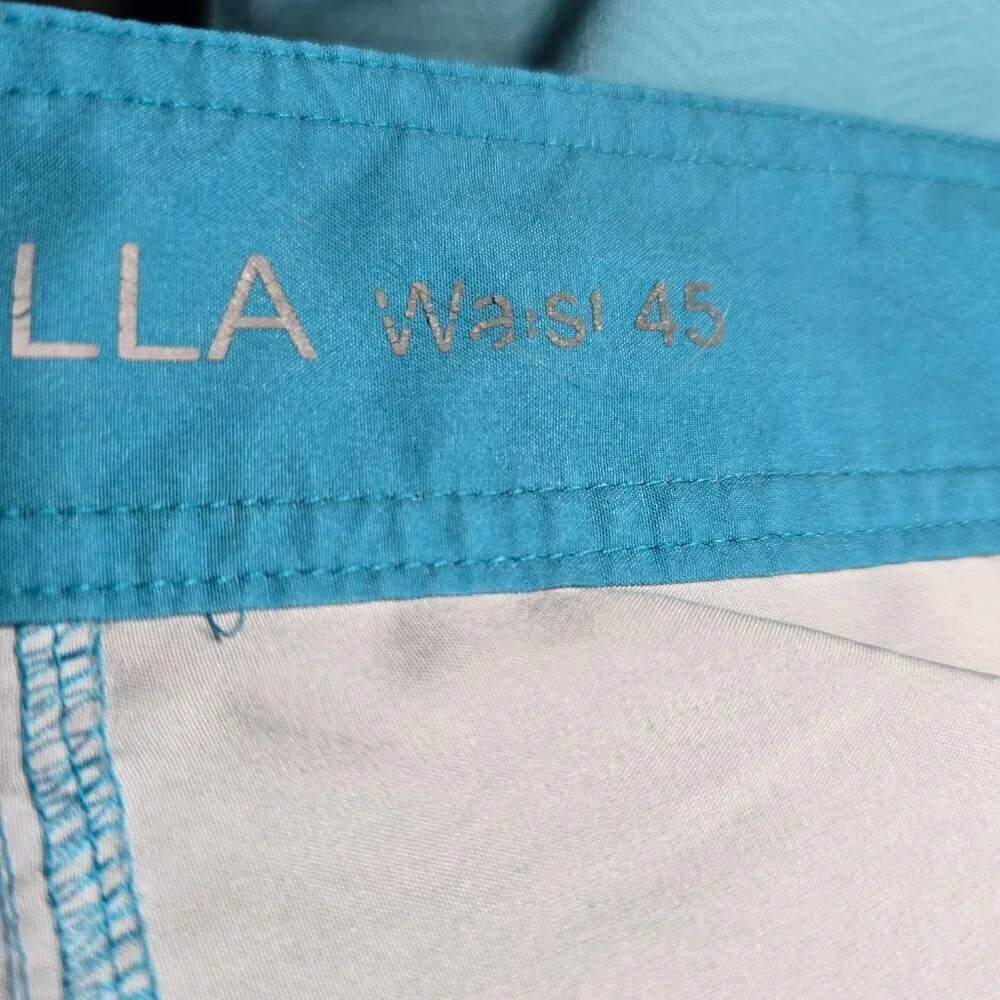 Rokka & Rolla Blue White Ombre Swim Surf Board Shorts Men 2XL